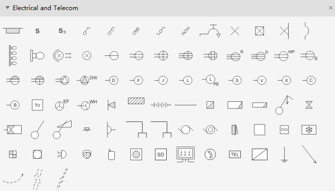 house electrical symbols data