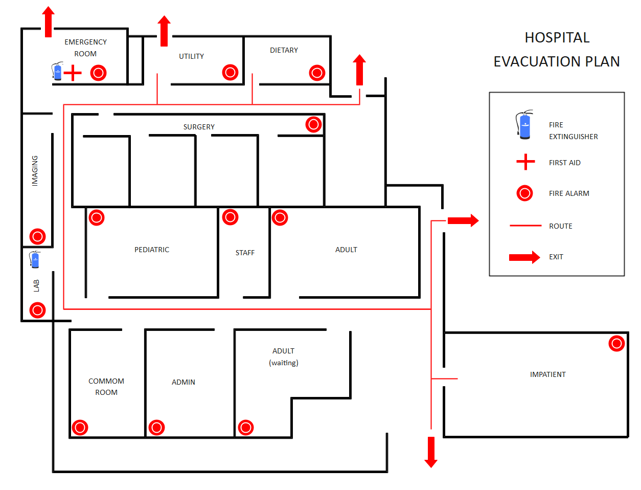Evacuation Hospital Floor Plan