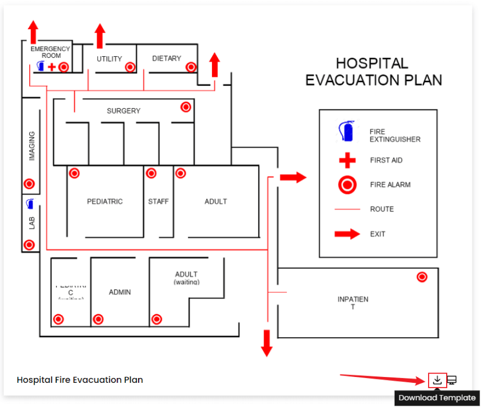 Free Editable Hospital Floor Plan Examples & Templates | EdrawMax