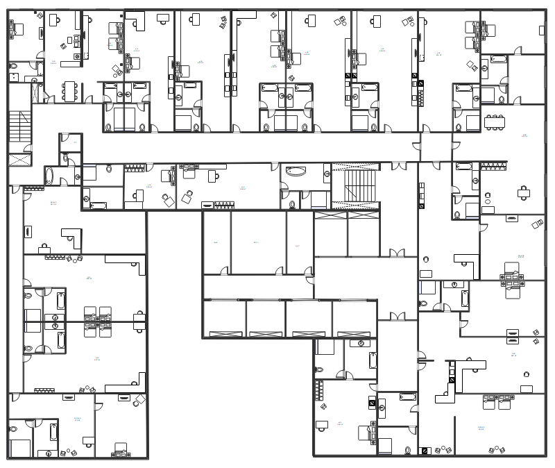 Planta do hotel Marriott