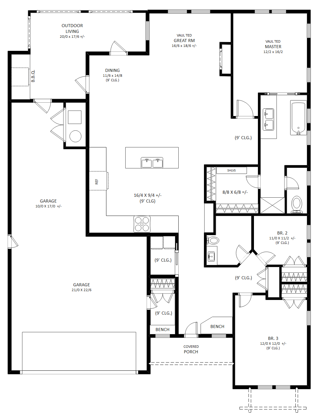 House Blueprint With Scale   Example1 