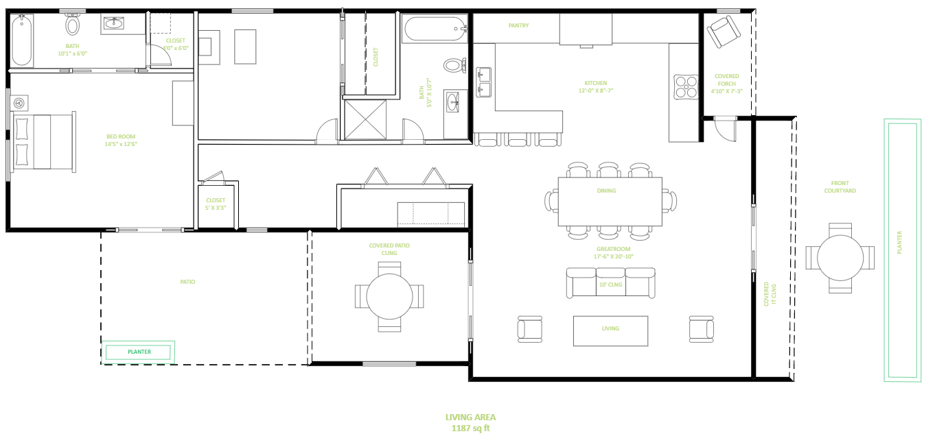 2D Floor Plan in AutoCAD with Dimensions | 38 x 48 | DWG and PDF File Free  Download - First Floor Plan - House Plans and Designs