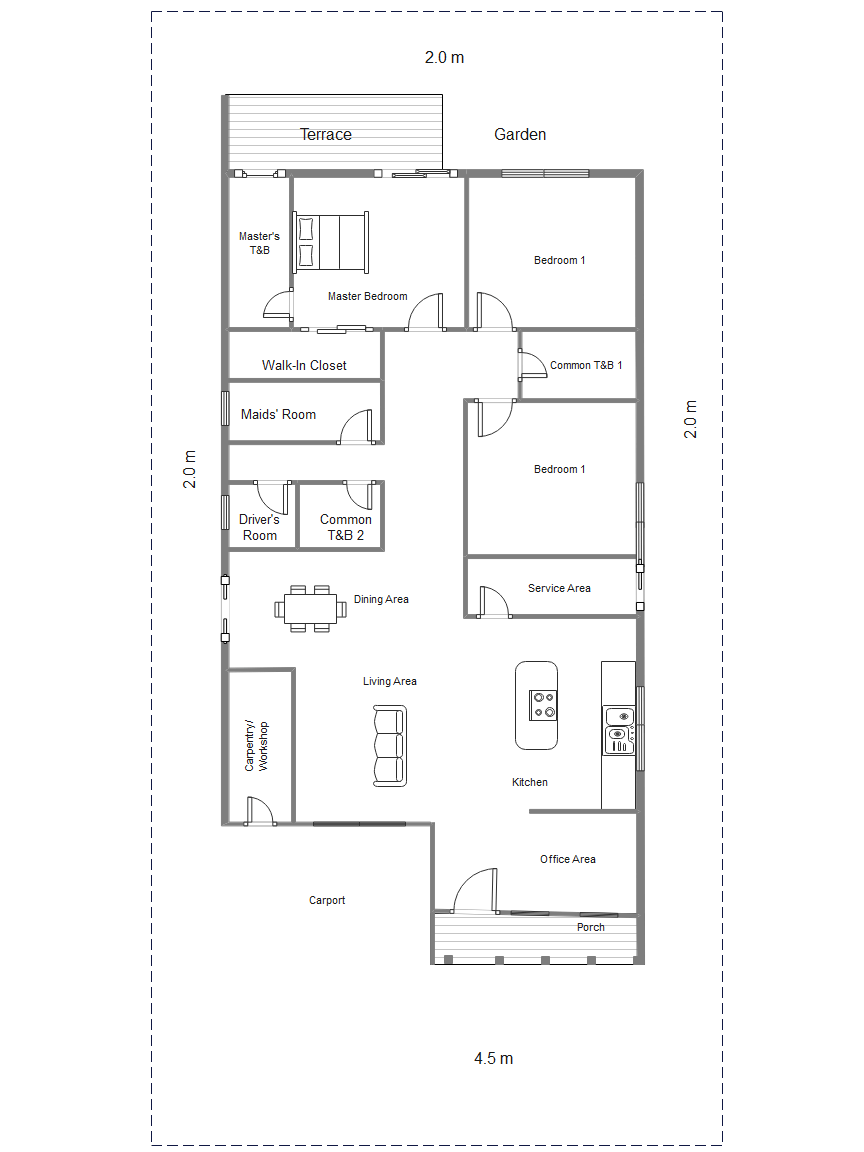 Free House Plan Drawing Template