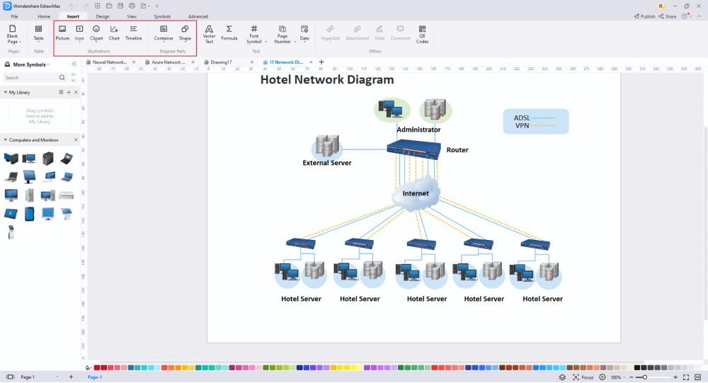 Wie man ein Netzwerkdiagramm zeichnet