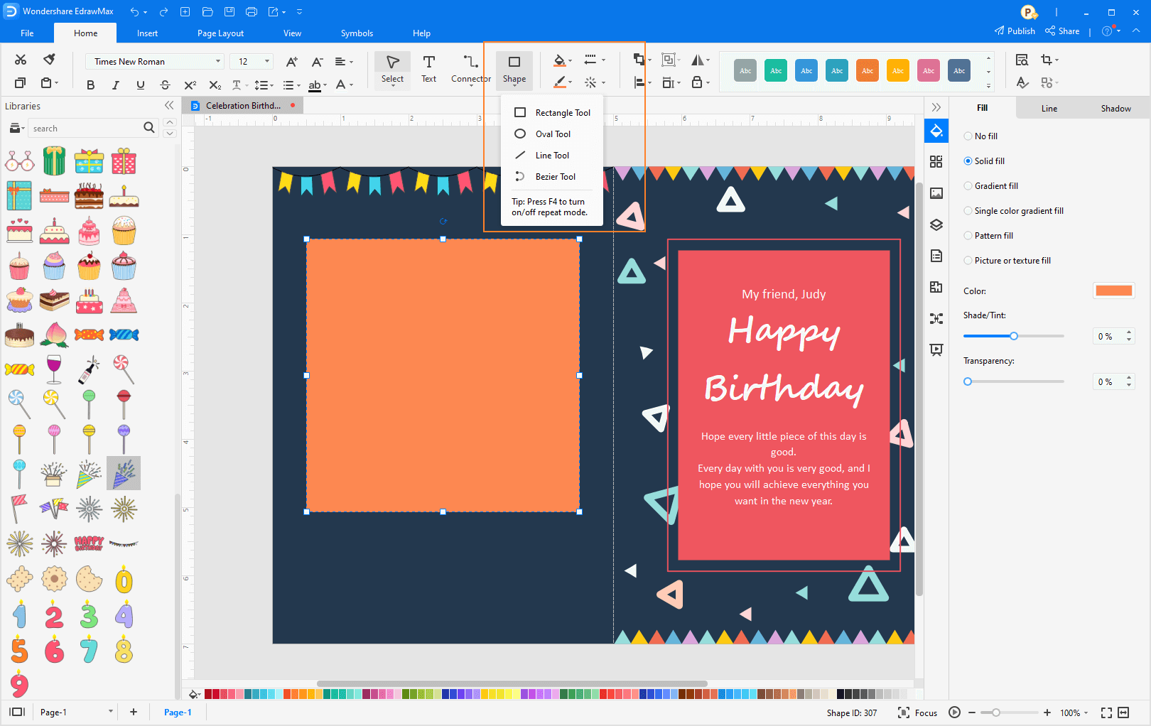 Enrich the card background