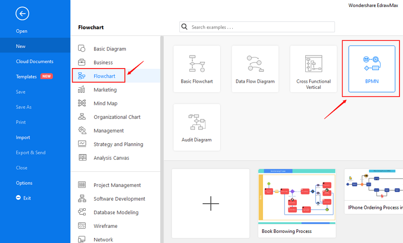 BPMN diagram step 1