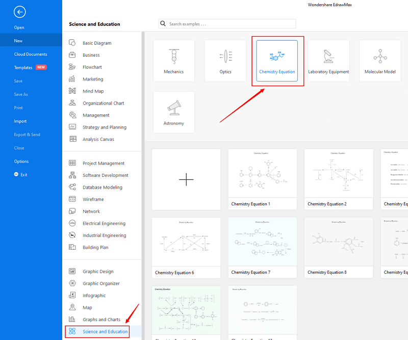 Open chemistry diagram