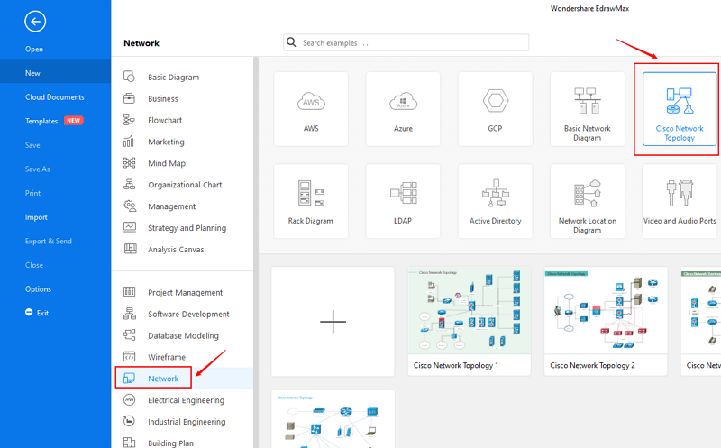 Apri il diagramma di rete Cisco