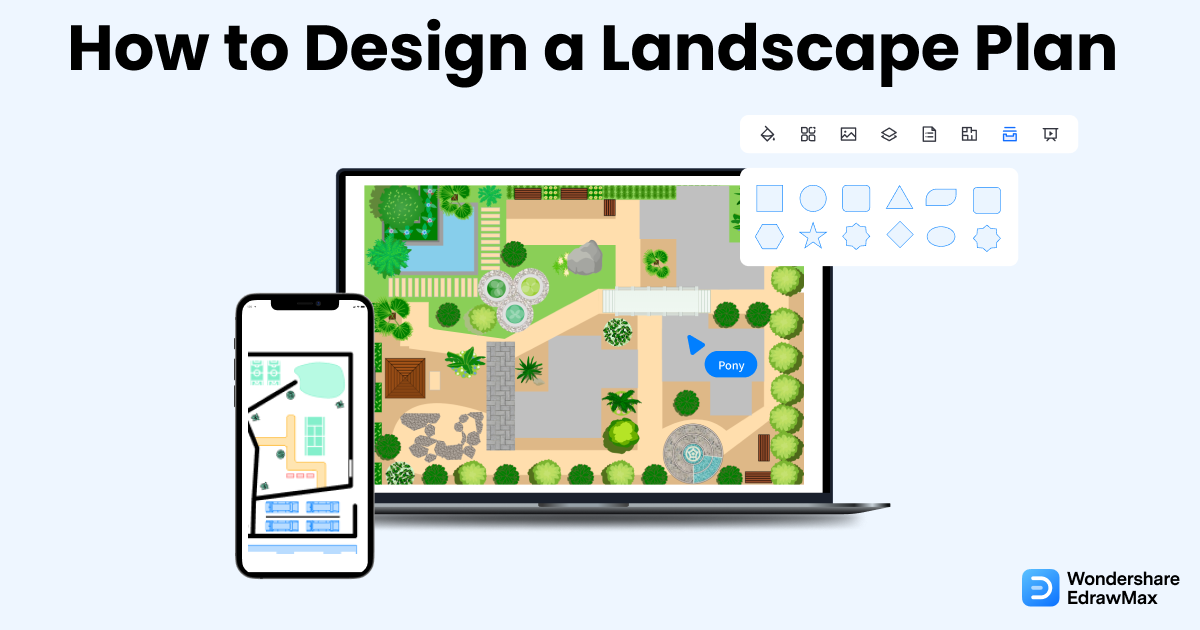 How to Draw a Landscape Plan | EdrawMax