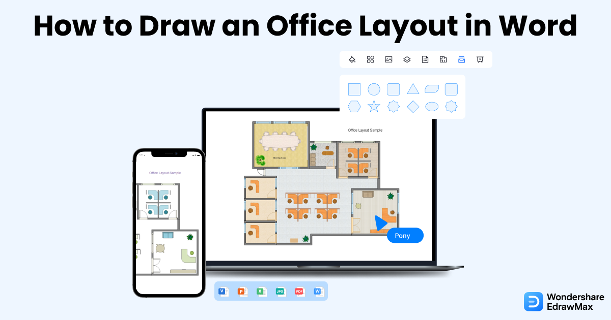 How to Draw an Office Layout in Word EdrawMax