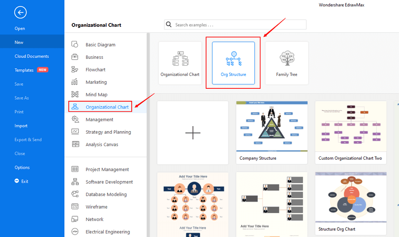 Open org structure