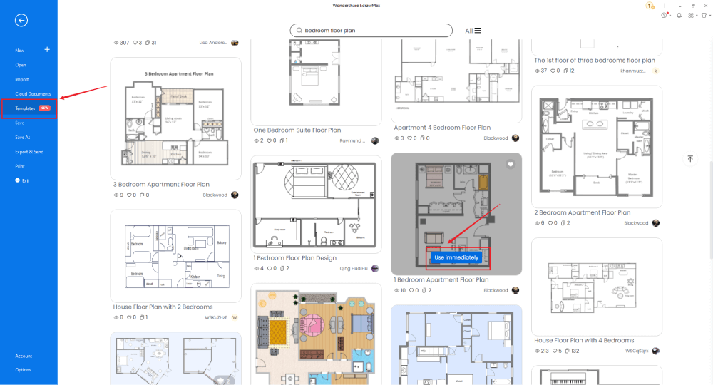 Comment dessiner un plan d'étage de chambre