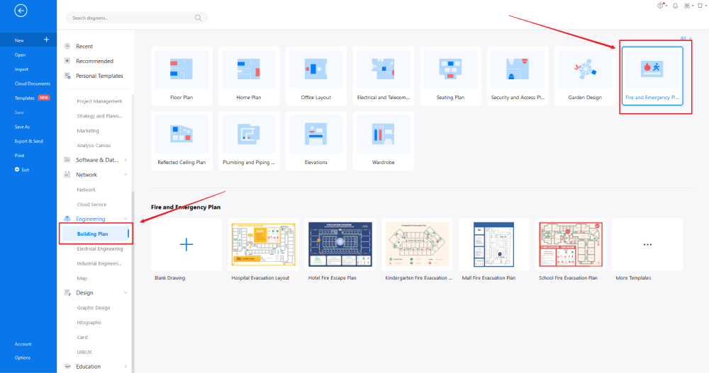 Erstellen Sie einen Evakuierungsplan in PPT