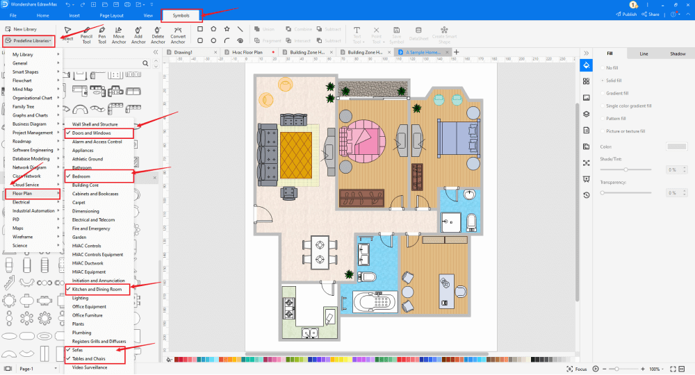 how to draw house plans