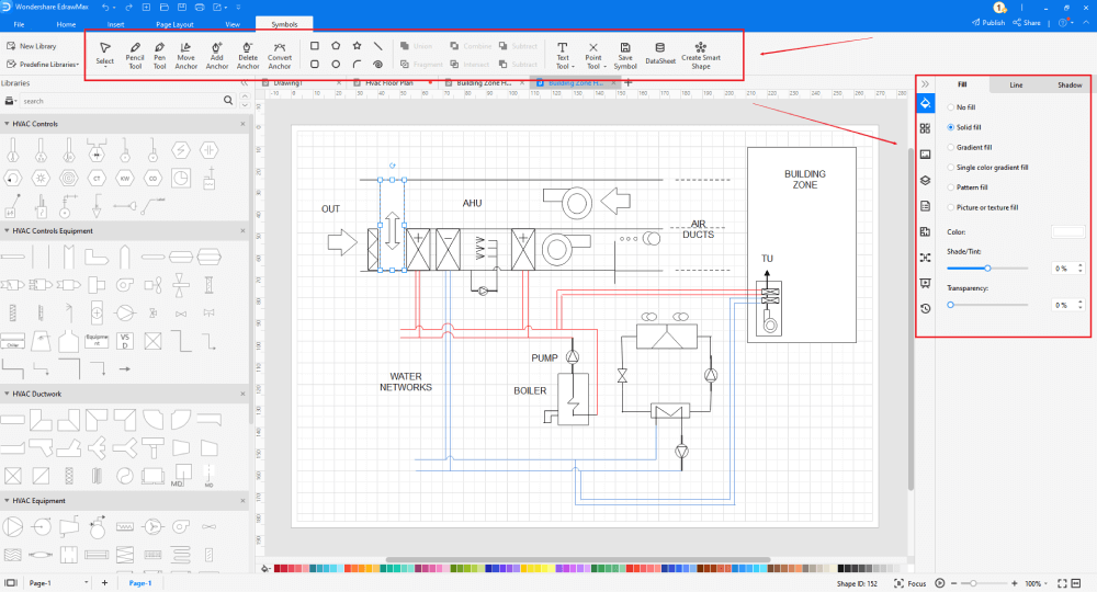 how to draw HVAC Plans