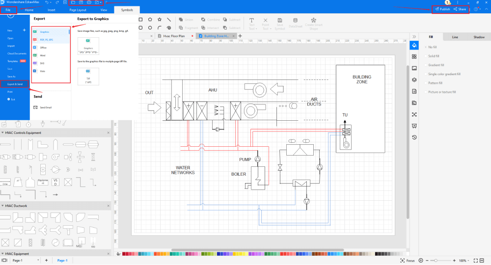 how to draw HVAC Plans