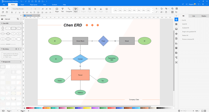 How To Make a Chen ER Diagram | Edraw