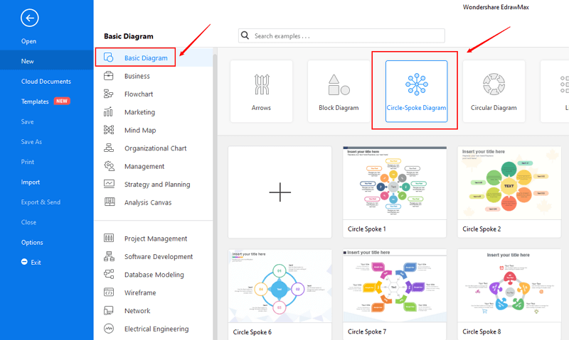 How To Make A Circle Spoke Diagram Edraw