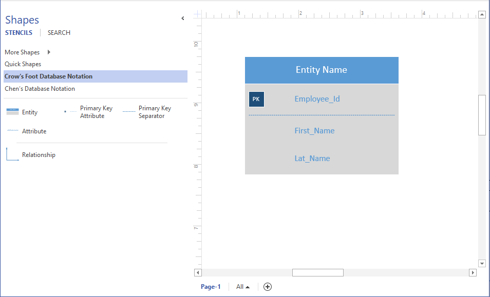 visio 2022 database model diagram template