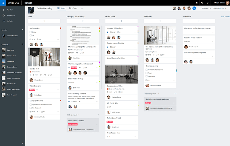 Überblick über den Microsoft Planner