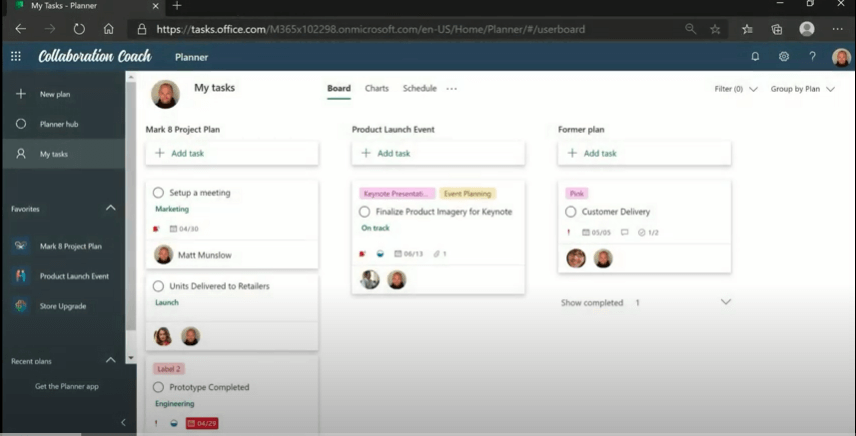 Comment créer un diagramme de Gantt dans Microsoft Planner ?