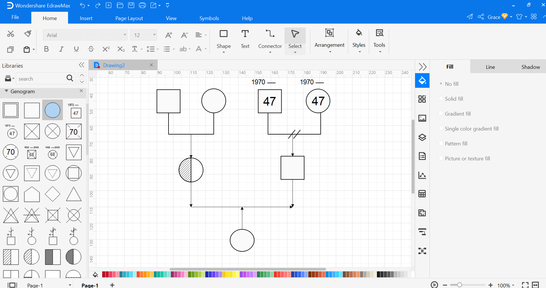 Make a Genogram in EdrawMax