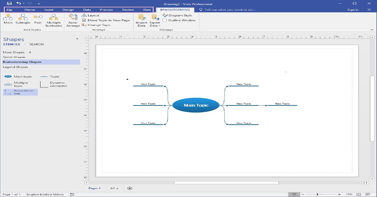 Visio And Teams And Mind Map