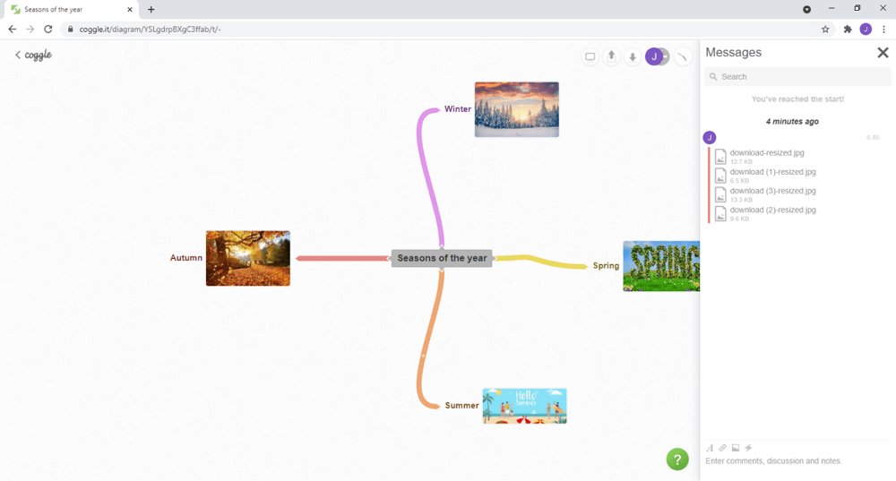 como criar um mapa mental no Coggle