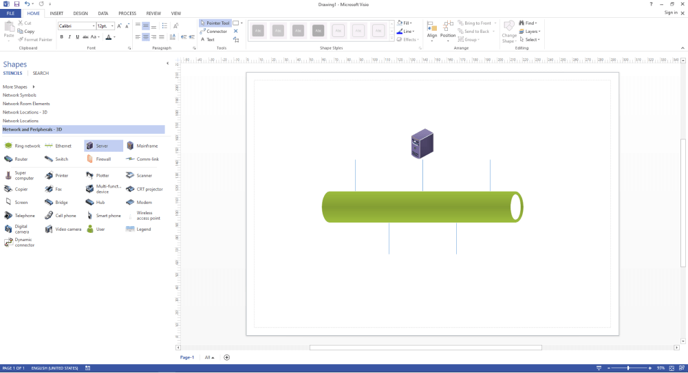 Guardar el diagrama de red de Visio