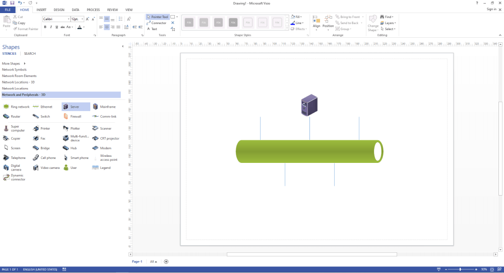 How To Make Network Diagram In Visio - Design Talk