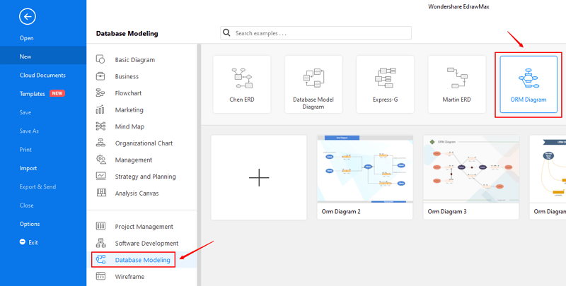 Aprire il diagramma ORM