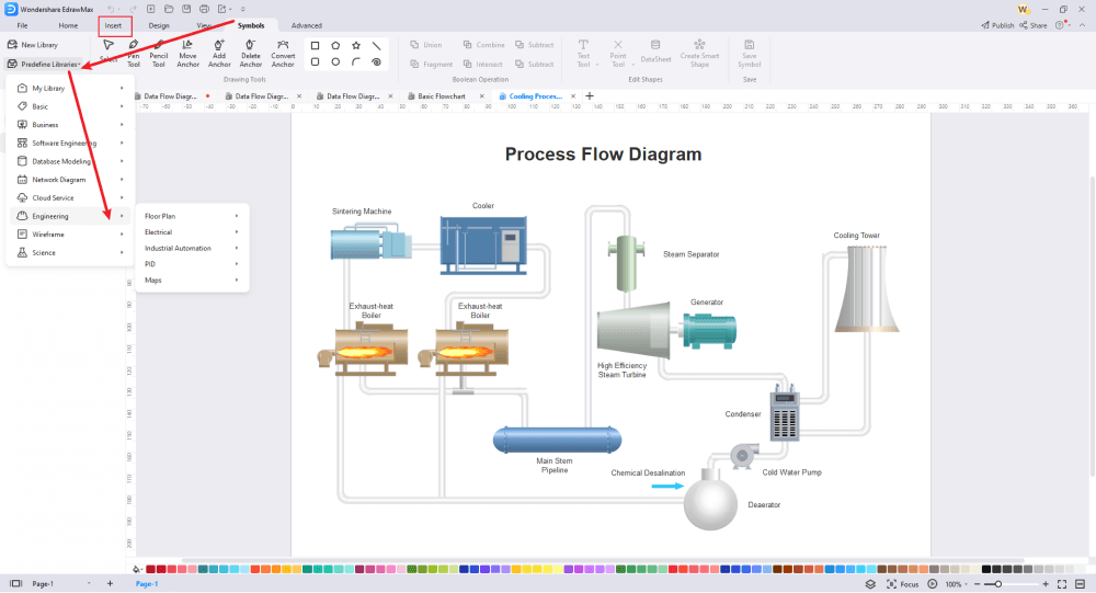 How to Draw a Process Flow Diagram in Visio | EdrawMax