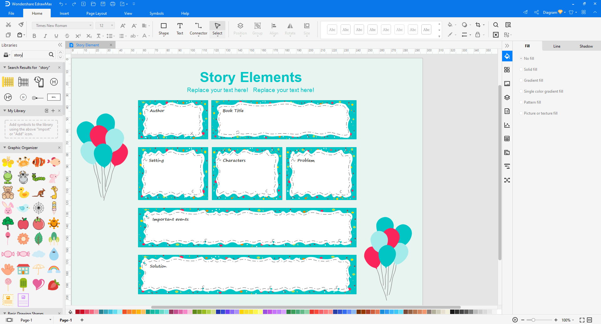 Scegli un modello di storyboard in EdrawMax