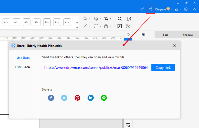 share and publish SDL in EdrawMax