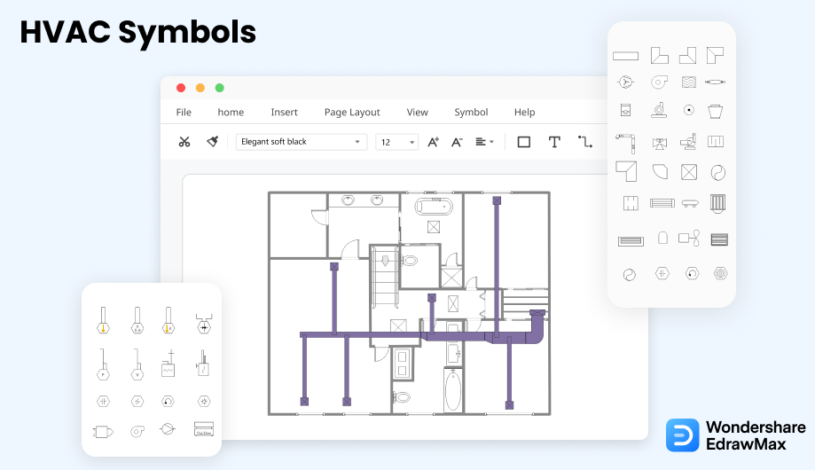 where are hvac shapes in visio