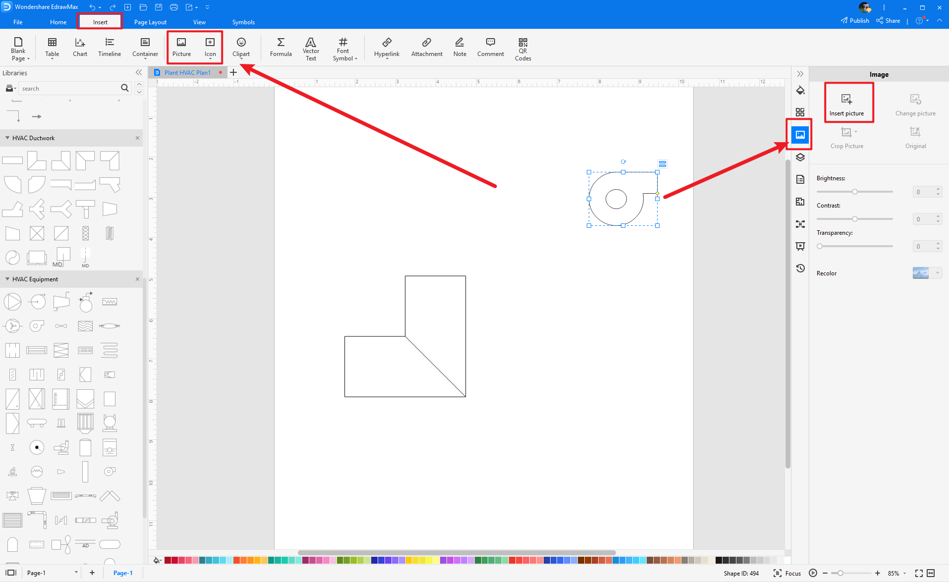 how to create more hvac symbols