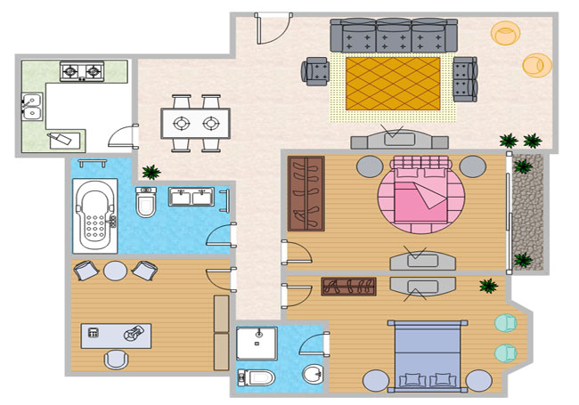 home office layout plan