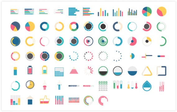 Gráficos infográficos diversos y útiles