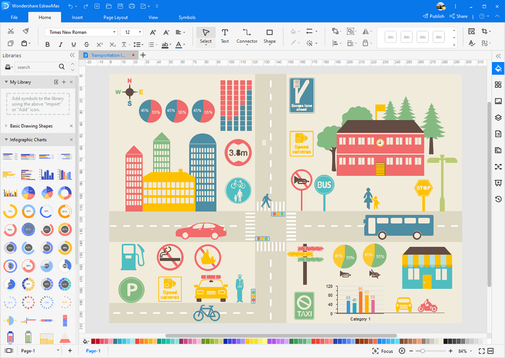 Infografik in EdrawMax