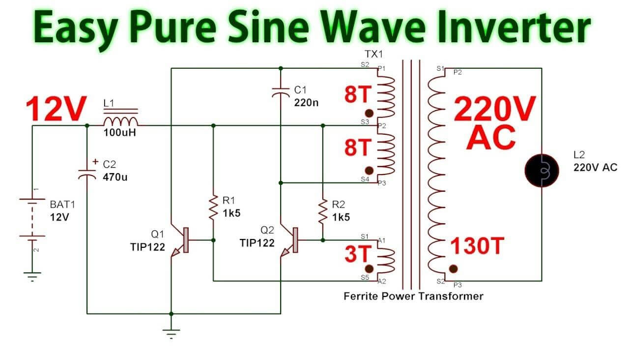 Circuit Diagram 1000w Inverter 50hz 12v To 220v Inverter Inv