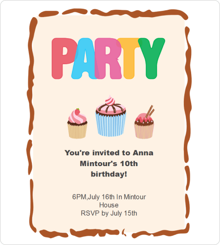 Party-Einladung