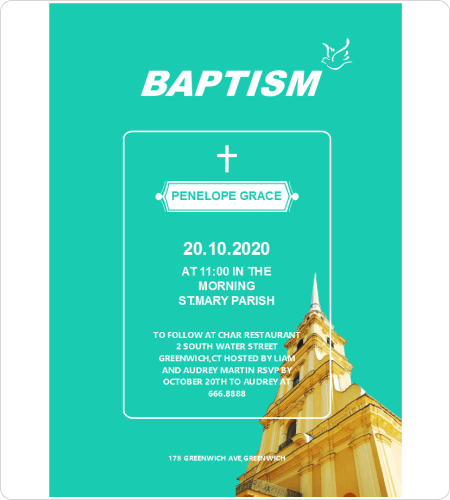 Einladung zur Taufe