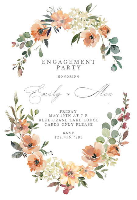 Engagement Invitation Template