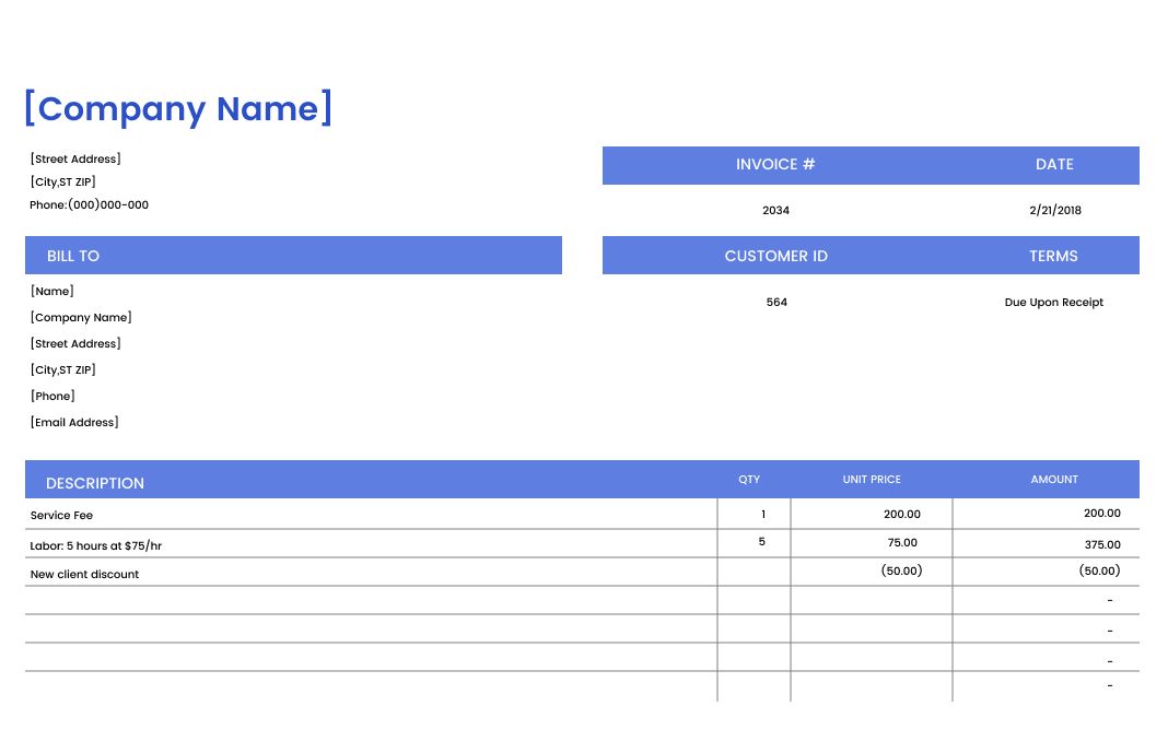 Free Invoice Generator With Free Templates EdrawMax