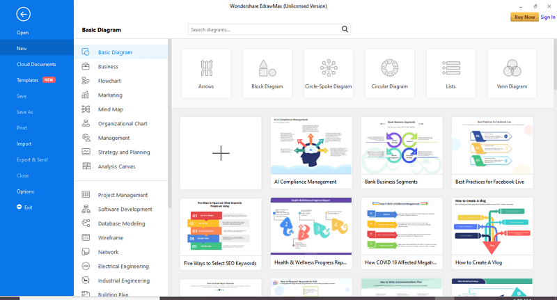 Launch the EdrawMax Software