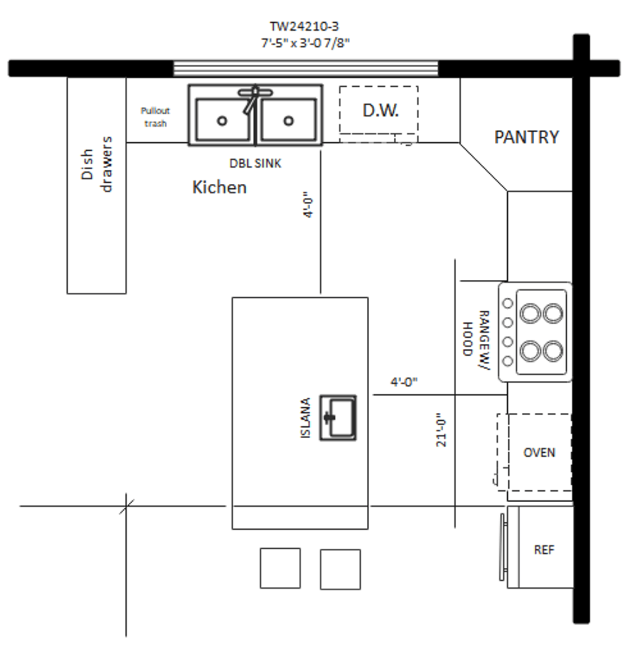 Free Editable Kitchen Floor Plan Examples Templates 56 OFF