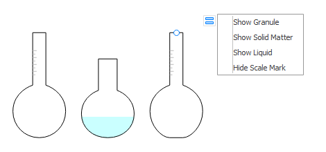 Diagram of common lab equipment, such as an Erlenmeyer flask