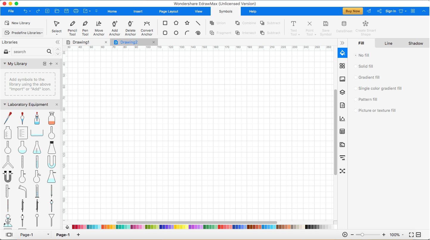 open laboratory equipment template