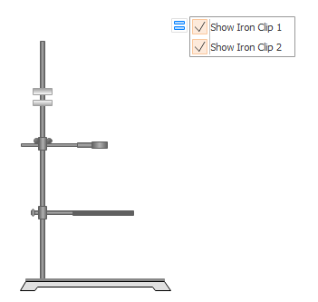 iron clamp laboratory apparatus drawing