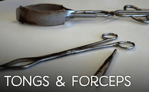 Tongs and forceps